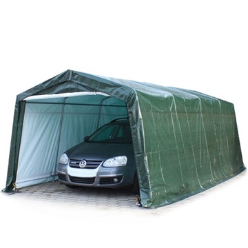 3,3x6,2m Namiot garażowy, PE 450 N, ciemnozielony