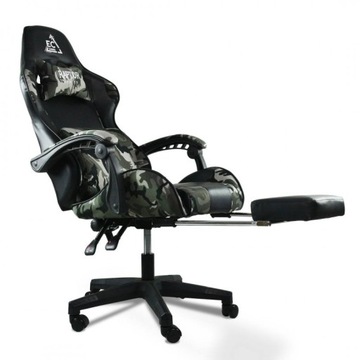 Вращающееся игровое кресло EC GAMING с подставкой для ног
