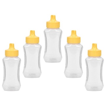 BUTELKI WYCISKANE SYROP MIODOWY PUSTY KETCHUP 5 SZT