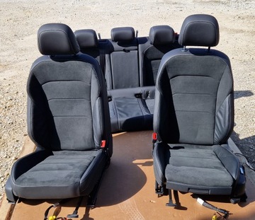 FOTELE KANAPA PASSAT B8 SKÓRA ALCANTARA ERGO COMFORT JAK NOWE KPL