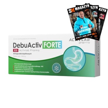 ACTIVLAB PHARMA DEBUACTIV FORTE 300 60 kaps MAŚLAN SODU ZDROWE JELITA