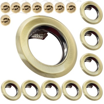 8x MOCNA OPRAWKA ZE STALI NIERDZEWNEJ ŻARÓWKI RAMKA HALOGENOWA GU10 METAL