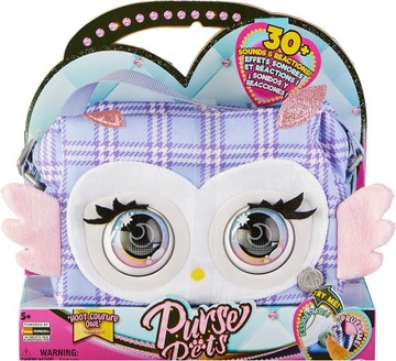 PURSE PETS TOREBKA INTERAKTYWNA Z OCZAMI SOWA