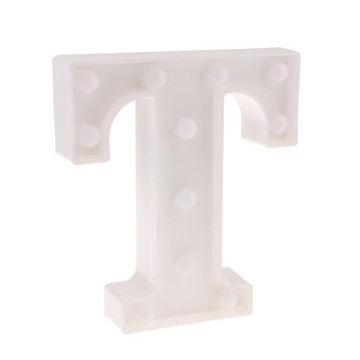 Kreatywne oświetlenie LED z literami alfabetu Marquee Light T