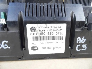 AUDI A6 C5 PANEL KLIMATIZACE 4B0820043L