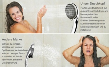 Душевая насадка Lucksun 7 спреев со шлангом