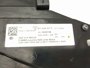PORSCHE TAYCAN 9J1 2021 SVĚTLA ZADNÍ