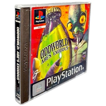 ODDWORLD: ABE'S EXODDUS Sony PlayStation (PSX PS1 PS2 PS3) ретро-игра BDB