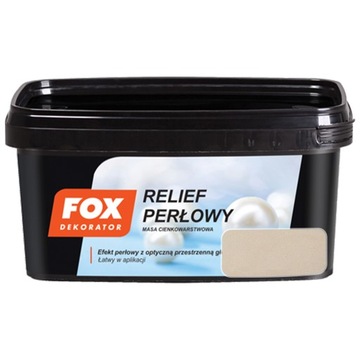 Farba dekoracyjna RELIEF PERŁOWY FOX Halny 1kg