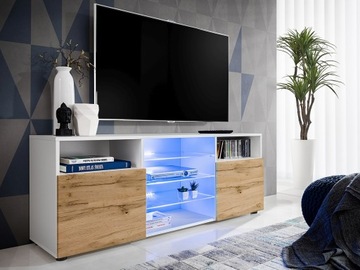 Szafka RTV Wiele Kolorów POLSKI PRODUKT Komoda Pod Telewizor RGB LED Pilot