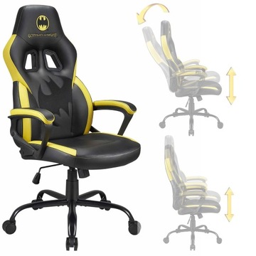 Fotel gamingowy Batman czarno-żółty