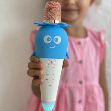Mikrofon z głośnikiem Bluetooth karaoke dla dzieci