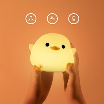 LAMPKA NOCNA LED DLA DZIECI PRZYCIEMNIANIA DOTYKOWEJ LAMPY