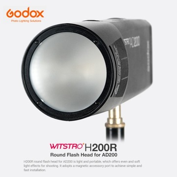 Godox H200R 200 Вт Кольцевая вспышка с