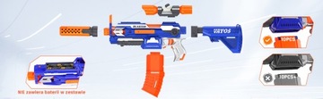 СТРЕЛКА ПИСТОЛЕТ ПУЛЯ ВИНТОВКА ЭЛЕКТРИЧЕСКАЯ + 100 ДРОТИКОВ NERF