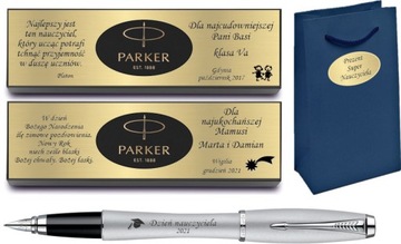 PARKER URBAN pióro wieczne srebrn TABLICZKA GRAWER
