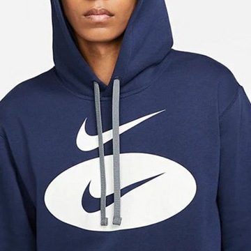 Nike bluza męska kangurka granatowa dresowa ocieplana DM5458-410 L