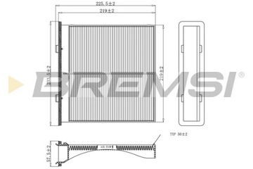 BREMSI FC0904 FILTR VENTILACE PROSTORU SPOLUJEZDCE