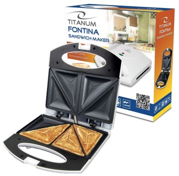 TOSTER OPIEKACZ DO KANAPEK TOSTÓW SANDWICH 1000W NIEPRZYWIERAJĄCA POWŁOKA