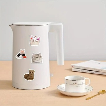 Наклейки 50 шт. Котики мемы водонепроницаемые, забавные наклейки на телефон, ноутбук