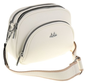 Maria C. Elegancka Torebka Damska listonoszka MC607 White