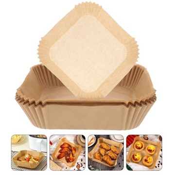 PAPIER DO FRYTKOWNICY, POGRUBIONY SPECJALNY PAPIER SILIKONOWY, 100SZT