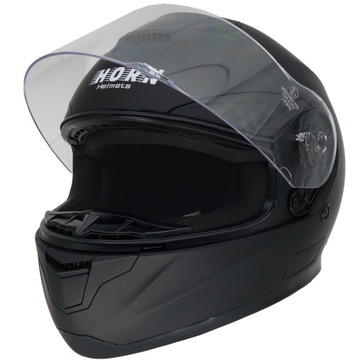 KASK MOTOCYKLOWY HORN H831 XS MAT + GRATIS KOMINIARKA, CZARNA SZYBA