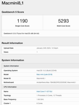 MacOS Sonoma для Intel NUC 10 Gen хакинтош
