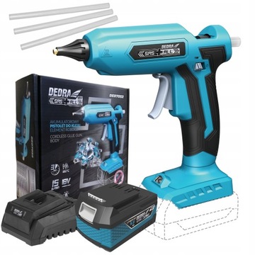 DEDRA PISTOLET DO KLEJU AKUMULATOROWY 18V + 5Ah
