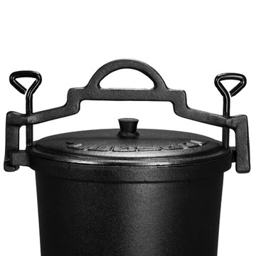 ЧУГУННЫЙ ШАФТ 10Л ДЛЯ ОГОНЯ БОЛЬШОЙ ОХОТНИЧИЙ ГОРШОК SAGAN