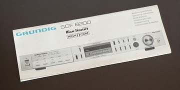 GRUNDIG SCF-6200 Instrukcja oryginalna manual magnetofonu kasetowego