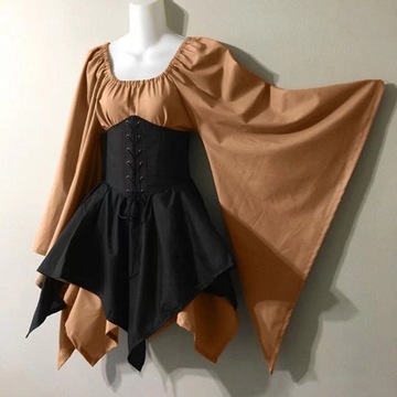 Halloween Sukienka Goth Lolita Średniowieczna CosS