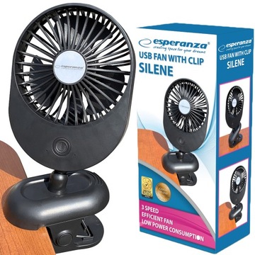 ESPERANZA WENTYLATOR KOMPAKTOWY USB SILENE