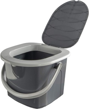 Toaleta turystyczna przenośna - WC - BRANQ - wiadro - 15,5 L