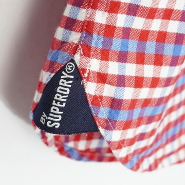 SUPERDRY oxford Koszula męska krótki rękaw Rozmiar L