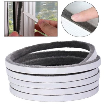 Уплотнение двери, сильная вязкость, пылезащита, 0,9 см x 0,5 см x 10 м