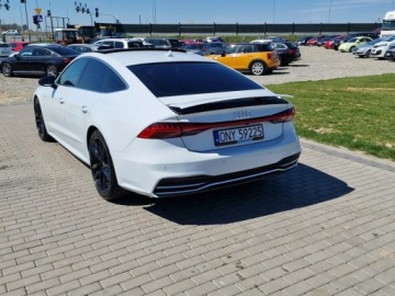 Audi A7 C8 Sportback 3.0 55 TFSI 340KM 2021 Audi A7 Sportback 3.0tfsi 340KM Mod.2022 Biała, zdjęcie 3
