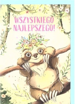 KARNET A5 URODZINY - LENIWIEC