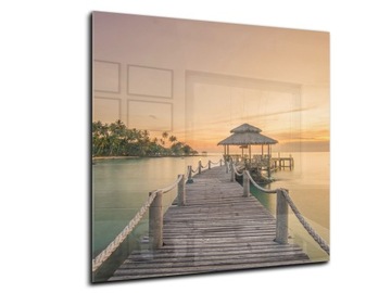 dekor szkło panel hartowany HD 50x50 molo