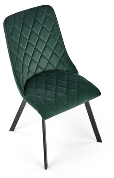 PIKOWANE KRZESŁO JADALNI zielony VELVET K450 k-450
