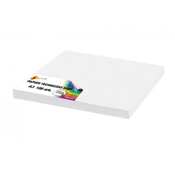 Papier techniczny brystol A3 biały 200g 100 ark