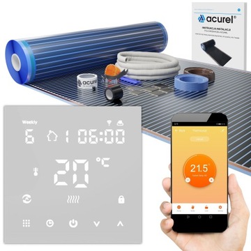 Folia grzewcza mata podczerwień 220W/m² WiFi 10m²