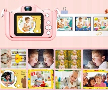 Детская цифровая камера, легкая, Full HD, с эффектами + карта памяти Cat Kitten, 32 ГБ