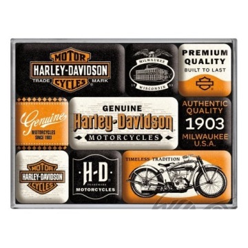 MAGNES HARLEY DAVIDSON 9 szt. 83133