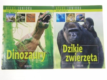 ATLAS JUNIORA DINOZAURY + DZIKIE ZWIERZĘTA