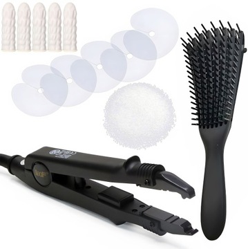 Zestaw Hair Extension Zgrzewarka Keratyna Szczotka