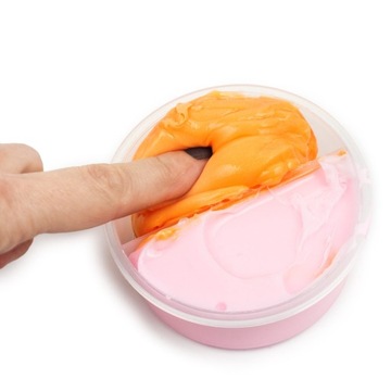 СЛАЙМ СЛОЙКА СЕНСОРНЫЙ ПЛАСТИК ДВА ЦВЕТА - СЛАЙМ ГЛЮТЕК