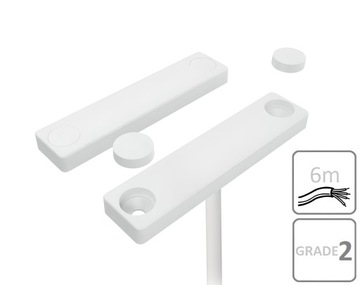 MC 740-PE-6 KONTAKTRON CZUJKA CZUJNIK MAGNETYCZNY BIAŁY NC OKNA ALARMTECH