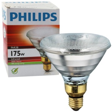 ŻARÓWKA PROMIENNIK KWOKA PHILIPS 175 W BIAŁA PAR38