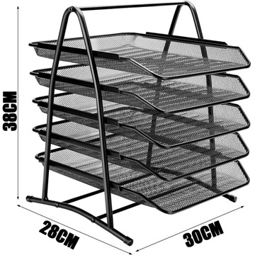СТОЛ МЕТАЛЛИЧЕСКИЙ НА 5 ЯЩИКОВ ЧЕРНЫЙ 38*28*30см